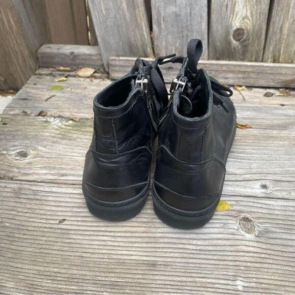 Anine Bing High Top Leather Sneakers in Black size EU37 - Picture 3 of 15